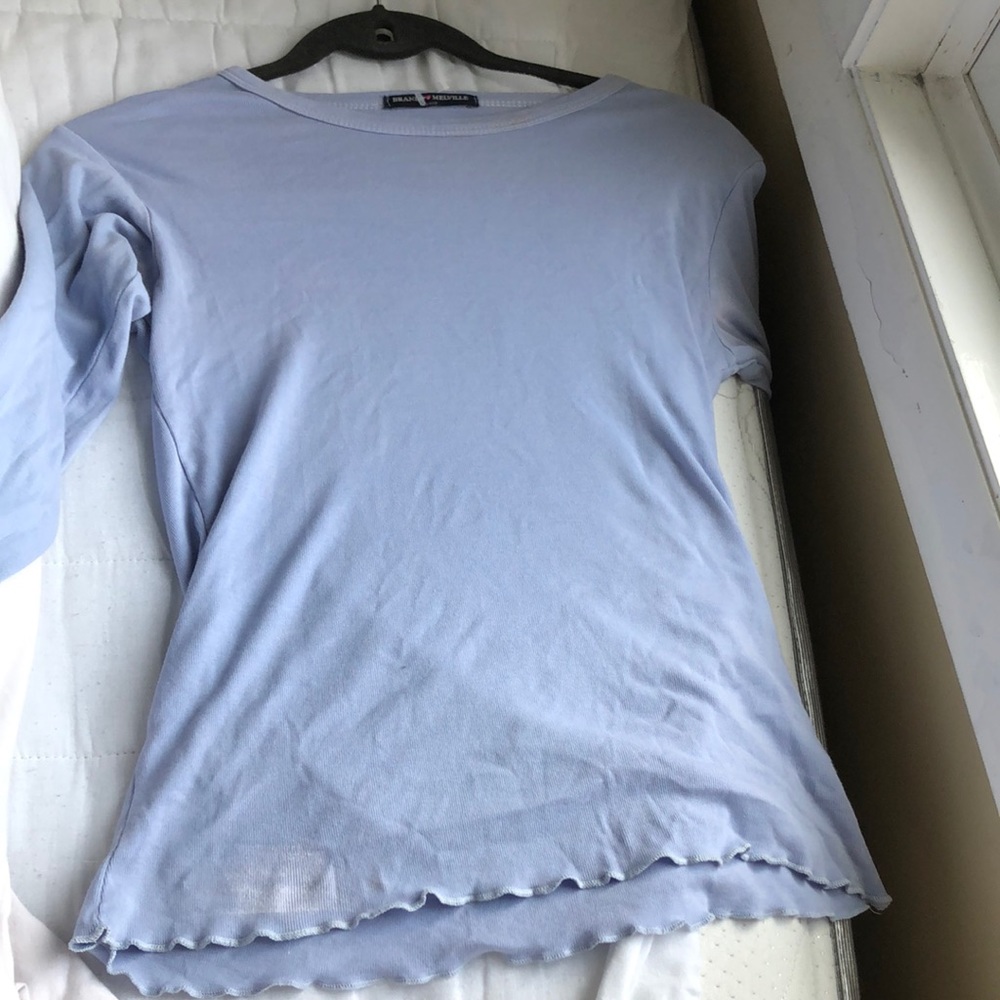 Brandy Melville Long Sleeve Blue/Purple Shirt